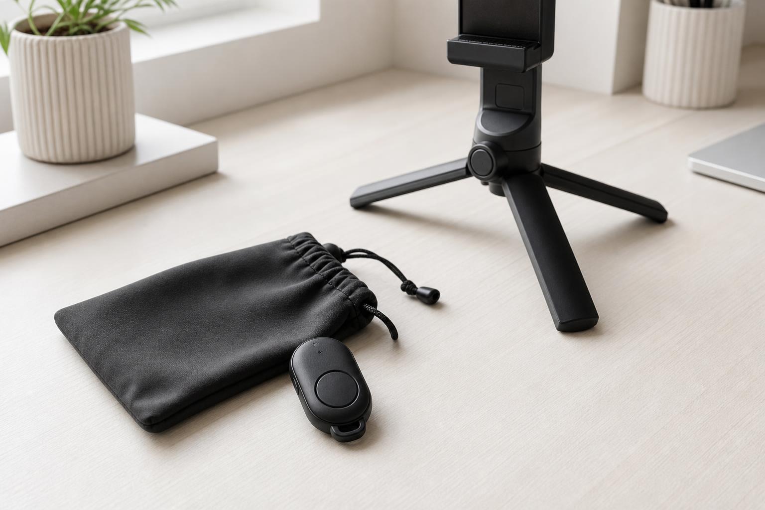 Небольшой Bluetooth-пульт для удалённого запуска съёмки на телефоне